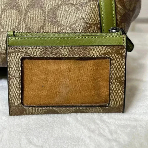Coach Green Kristy Canvas Bag & wallet - Picture 3 of 12